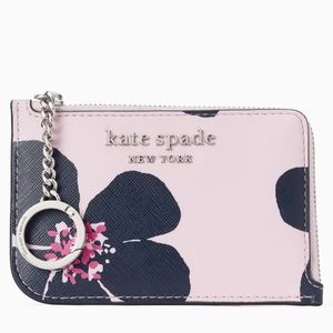 Kate Spade cameron grand flora med l-zip card